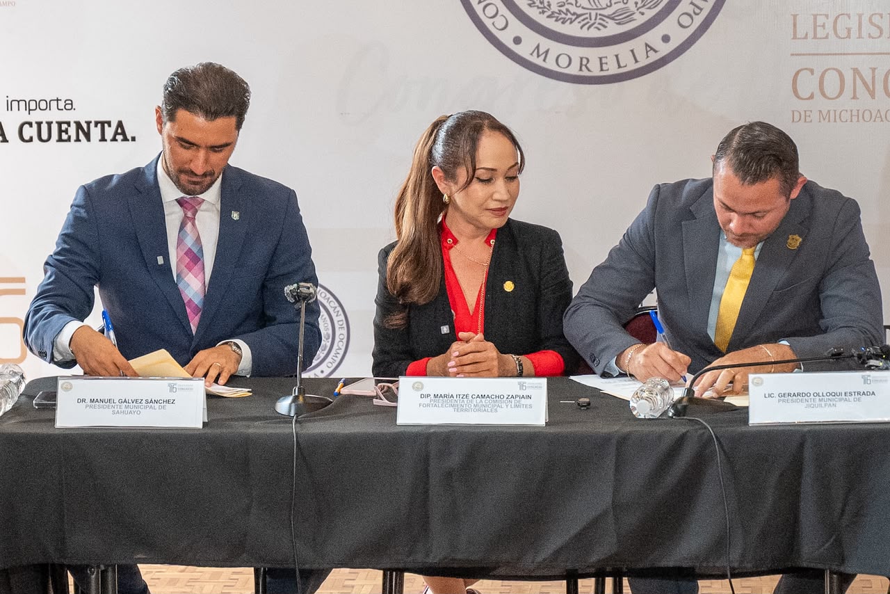 Jiquilpan y Sahuayo acuerdan límites territoriales; Congreso revisará el convenio