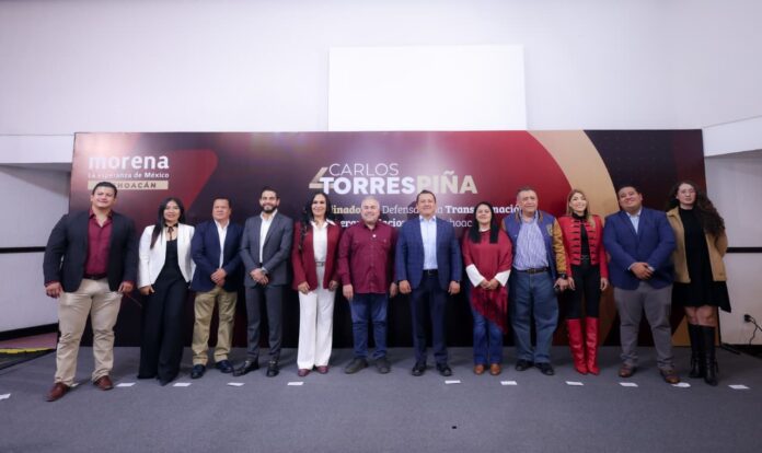 Michoacán, liderazgos guindas se suman a Carlos Torres Piña